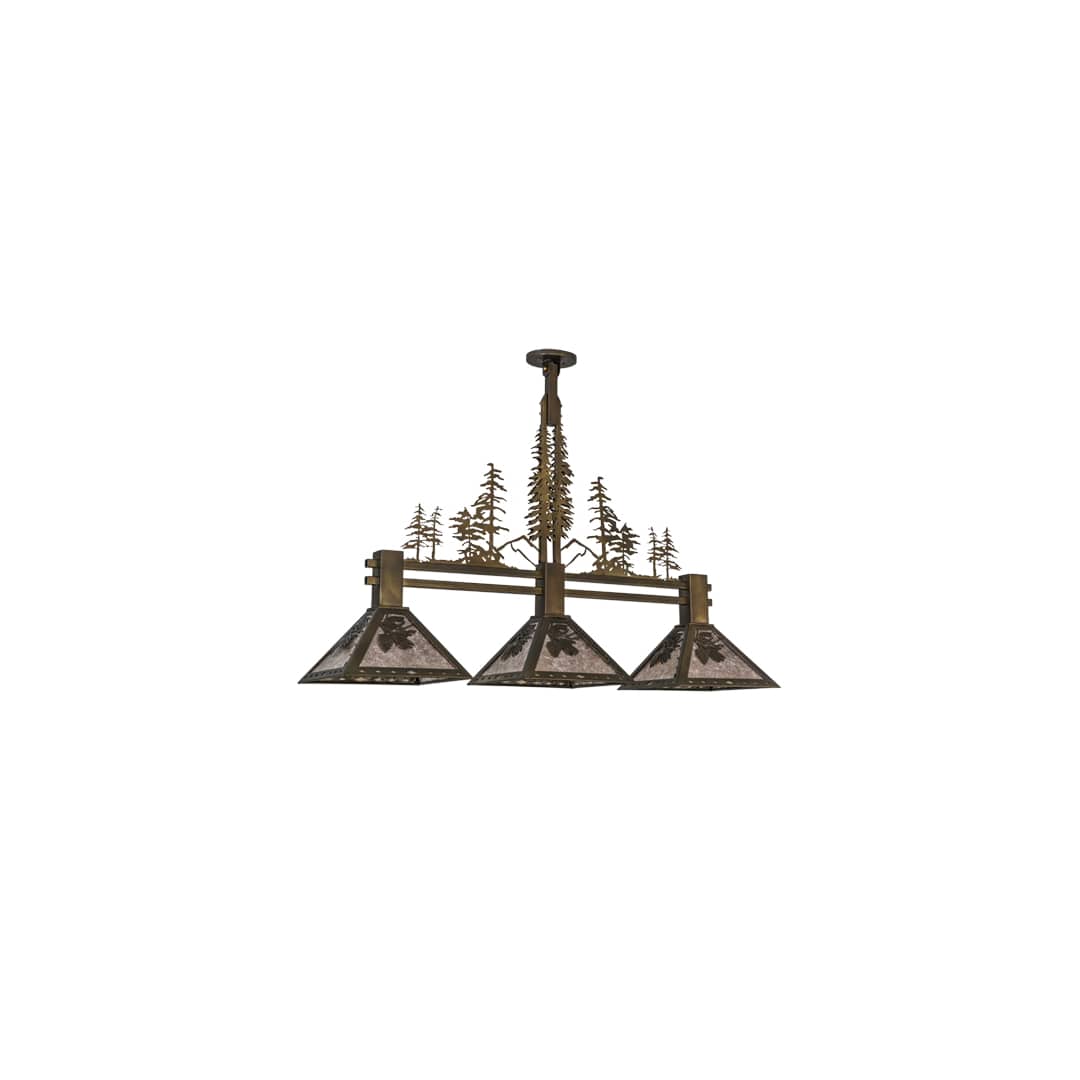 Tall Pines 3 Light 12" Wide Linear Pendant