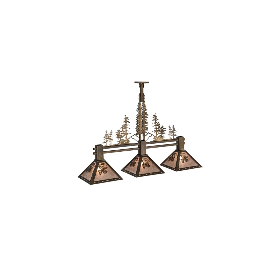 Tall Pines 3 Light 12" Wide Linear Pendant