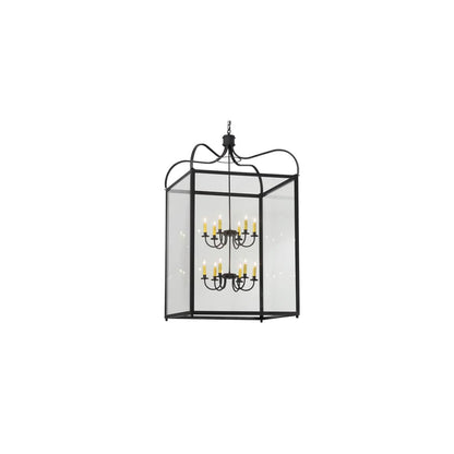 Rennes 12 Light 45" Wide Taper Candle Pendant