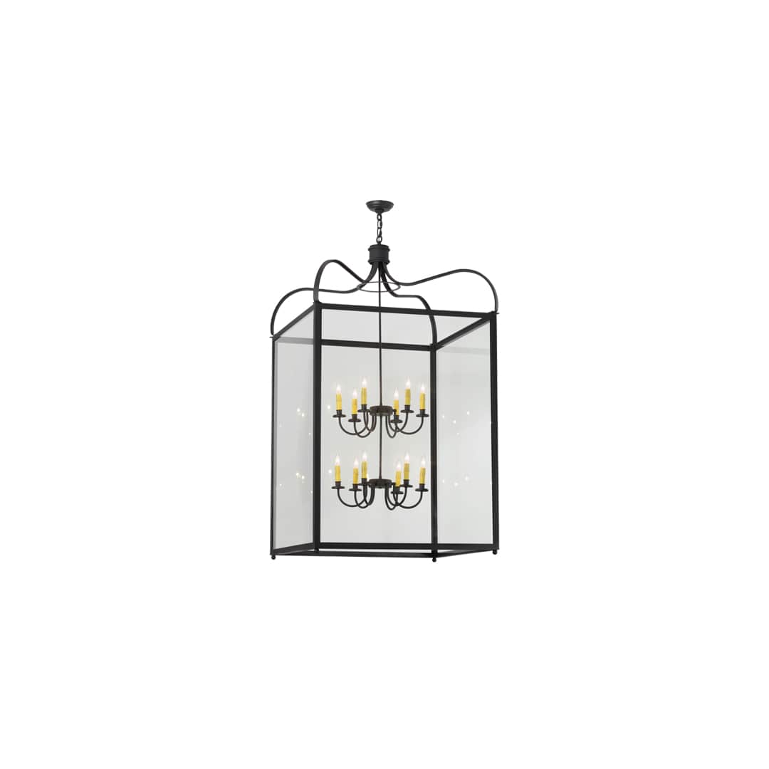 Rennes 12 Light 45" Wide Taper Candle Pendant