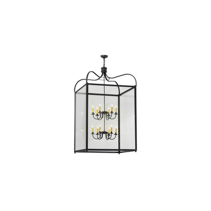 Rennes 12 Light 45" Wide Taper Candle Pendant