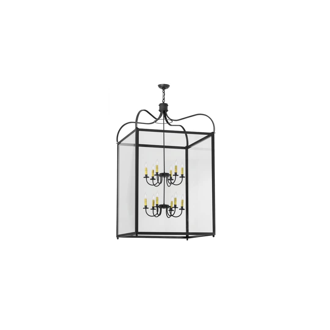 Rennes 12 Light 45" Wide Taper Candle Pendant