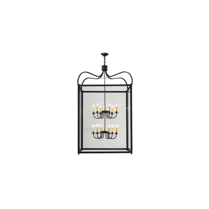 Rennes 12 Light 45" Wide Taper Candle Pendant