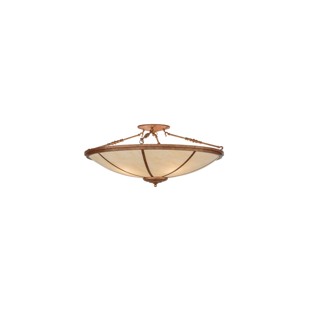 Commerce 4 Light 45" Wide Semi-Flush Bowl Ceiling Fixture - Autumn Leaf Finish