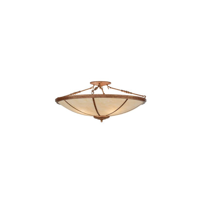 Commerce 4 Light 45" Wide Semi-Flush Bowl Ceiling Fixture - Autumn Leaf Finish