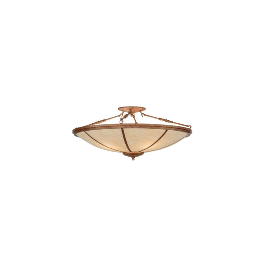 Commerce 4 Light 45" Wide Semi-Flush Bowl Ceiling Fixture - Autumn Leaf Finish