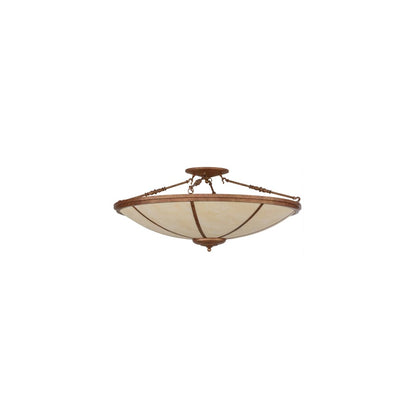 Commerce 4 Light 45" Wide Semi-Flush Bowl Ceiling Fixture - Autumn Leaf Finish