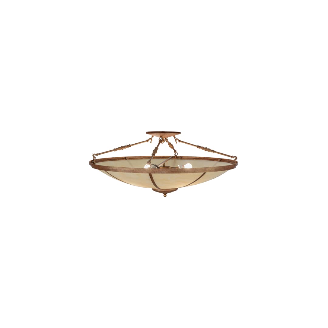 Commerce 4 Light 45" Wide Semi-Flush Bowl Ceiling Fixture - Autumn Leaf Finish