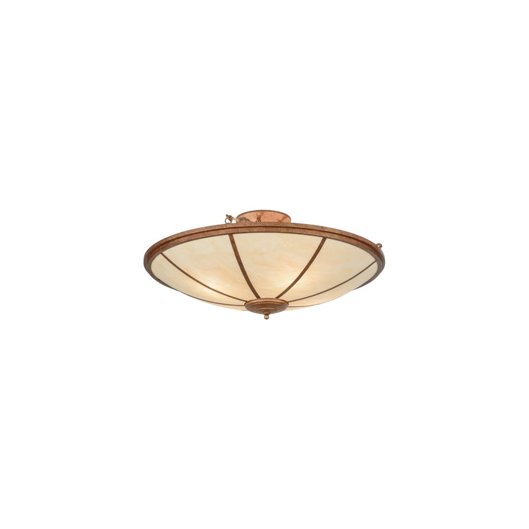 Commerce 4 Light 45" Wide Semi-Flush Bowl Ceiling Fixture - Autumn Leaf Finish