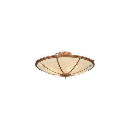 Commerce 4 Light 45" Wide Semi-Flush Bowl Ceiling Fixture - Autumn Leaf Finish