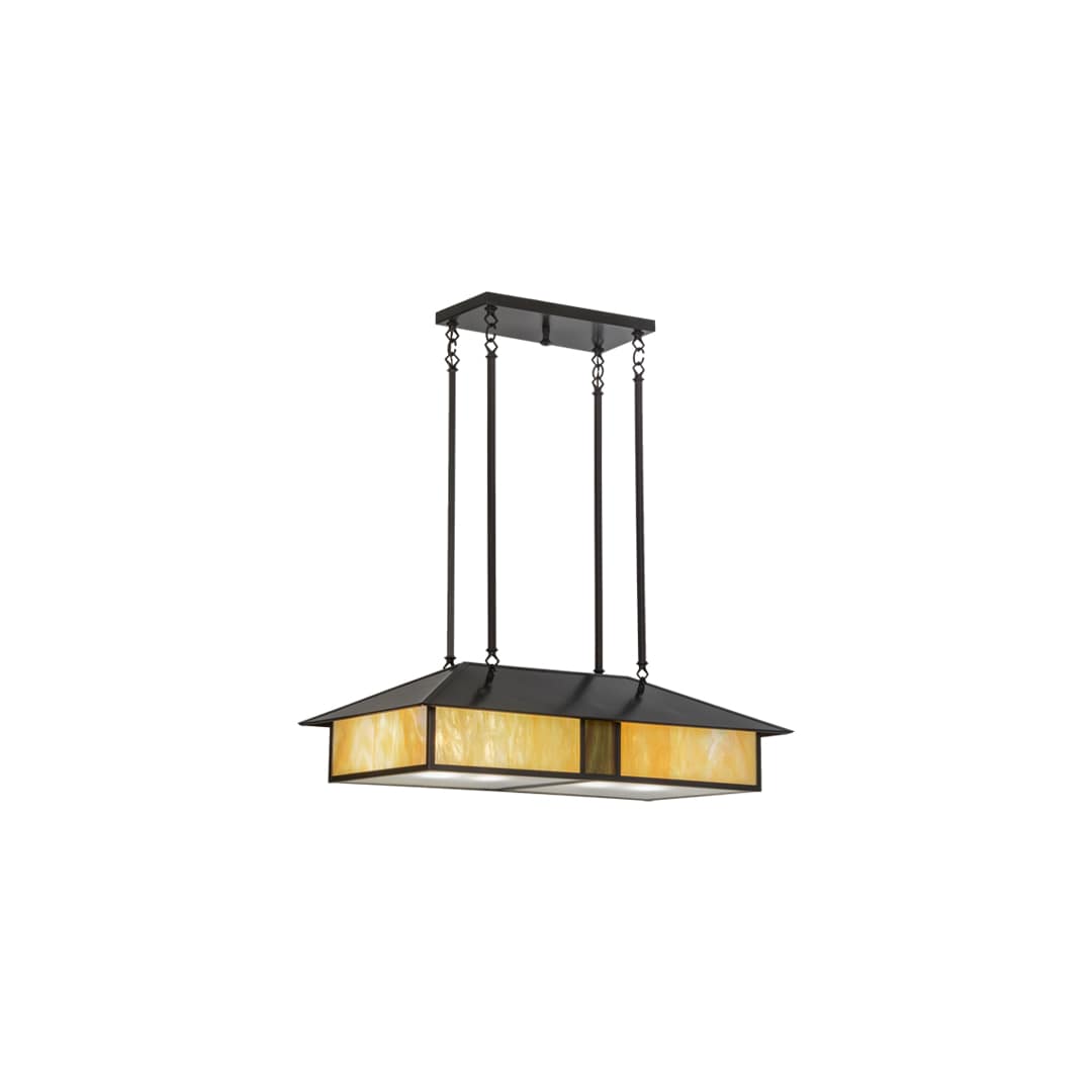 Mission 4 Light 20" Wide Linear Pendant