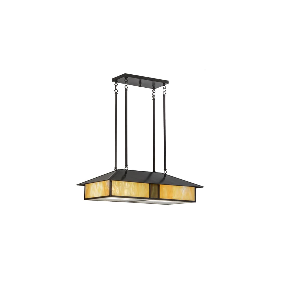 Mission 4 Light 20" Wide Linear Pendant