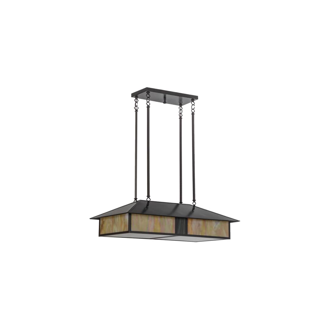 Mission 4 Light 20" Wide Linear Pendant