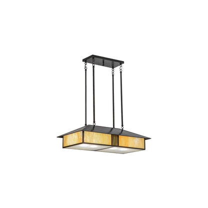 Mission 4 Light 20" Wide Linear Pendant