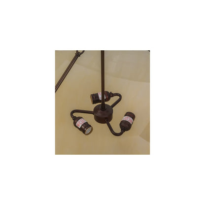 Dionne 3 Light 30" Wide Semi-Flush Bowl Ceiling Fixture - Mahogany Bronze Finish