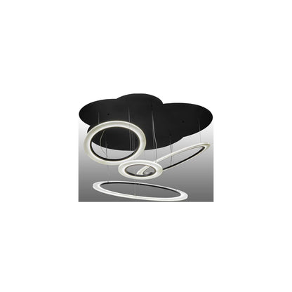 Anillo Tilt 84" Wide Abstract Multi Light Pendant