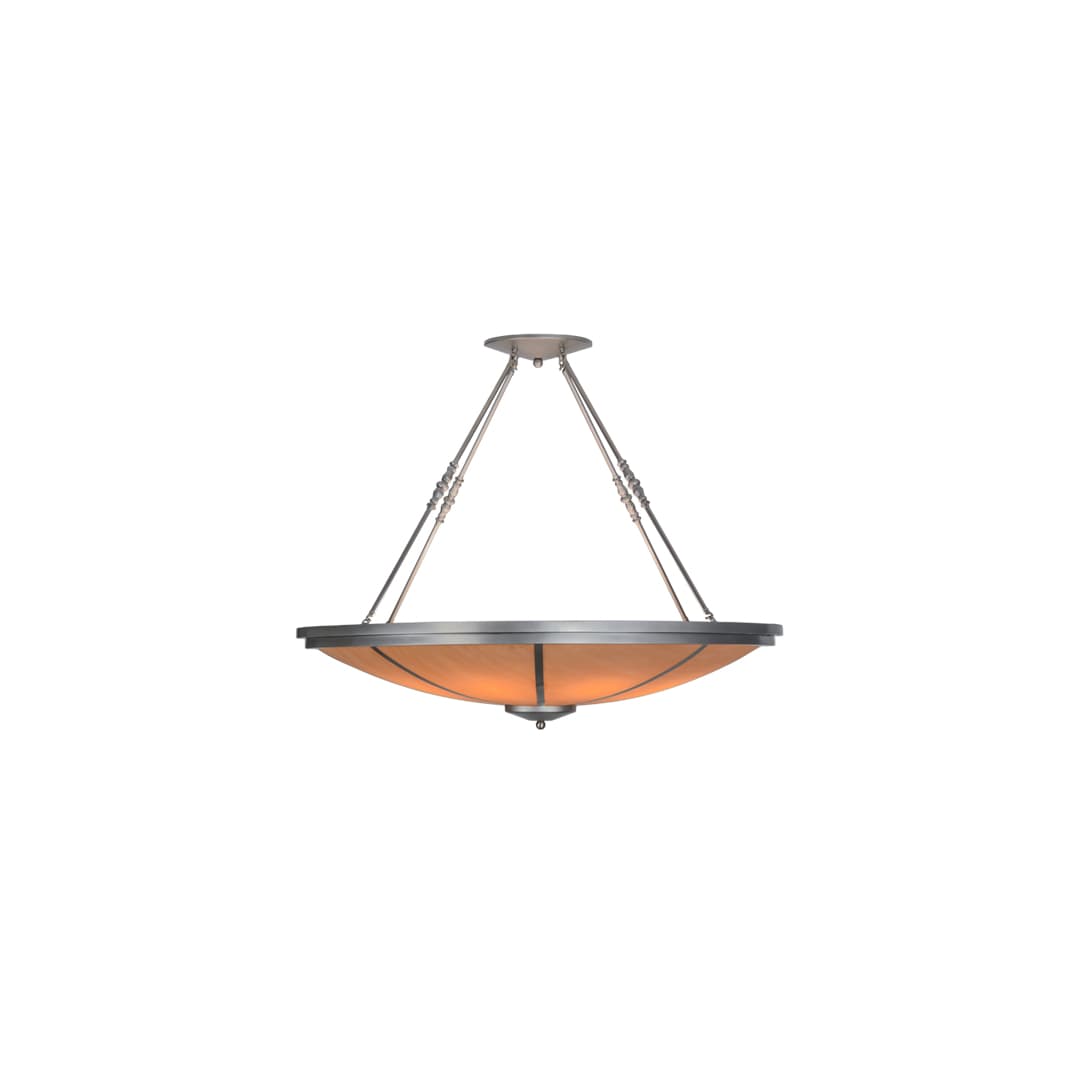 Commerce 8 Light 48" Wide Semi-Flush Bowl Ceiling Fixture - Nickel Finish