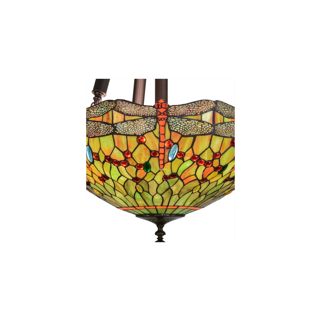 Tiffany Hanginghead Dragonfly 5 Light 22" Wide Pendant
