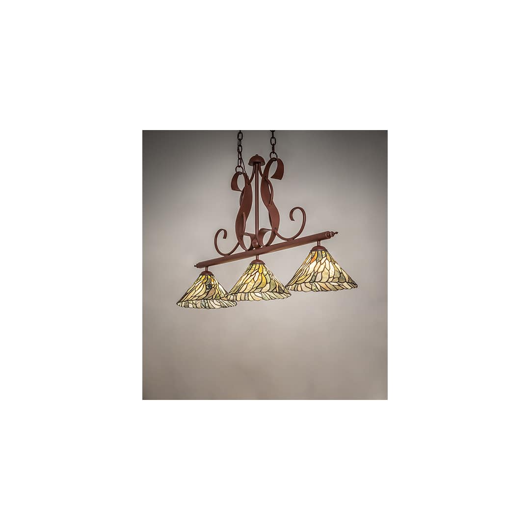 Jadestone 3 Light 12" Wide Linear Pendant