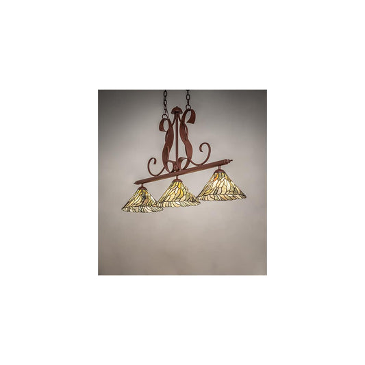 Jadestone 3 Light 12" Wide Linear Pendant