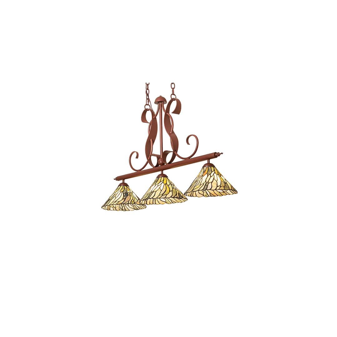 Jadestone 3 Light 12" Wide Linear Pendant