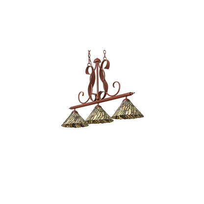 Jadestone 3 Light 12" Wide Linear Pendant