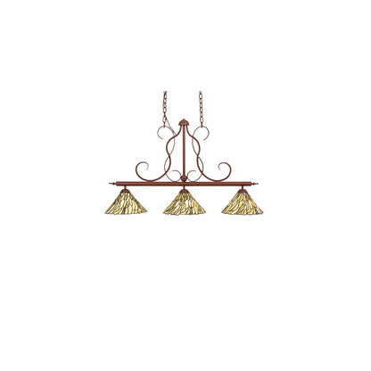 Jadestone 3 Light 12" Wide Linear Pendant