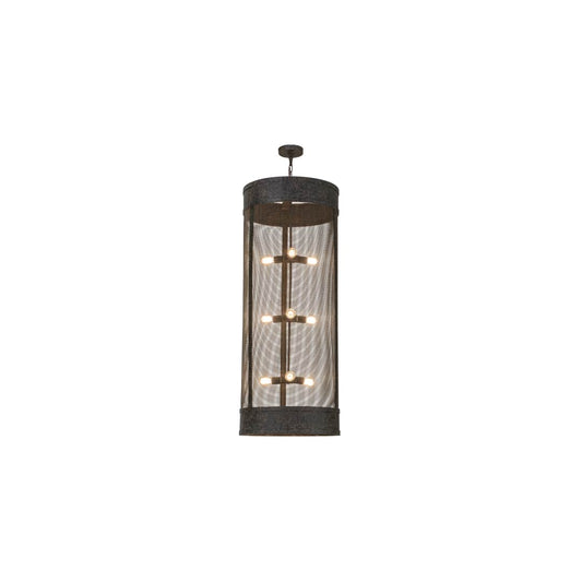 Cilindro 9 Light 24" Wide Cage Pendant