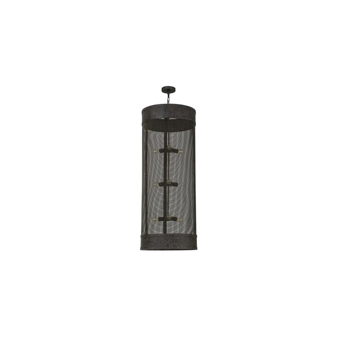 Cilindro 9 Light 24" Wide Cage Pendant