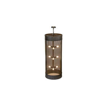 Cilindro 9 Light 24" Wide Cage Pendant
