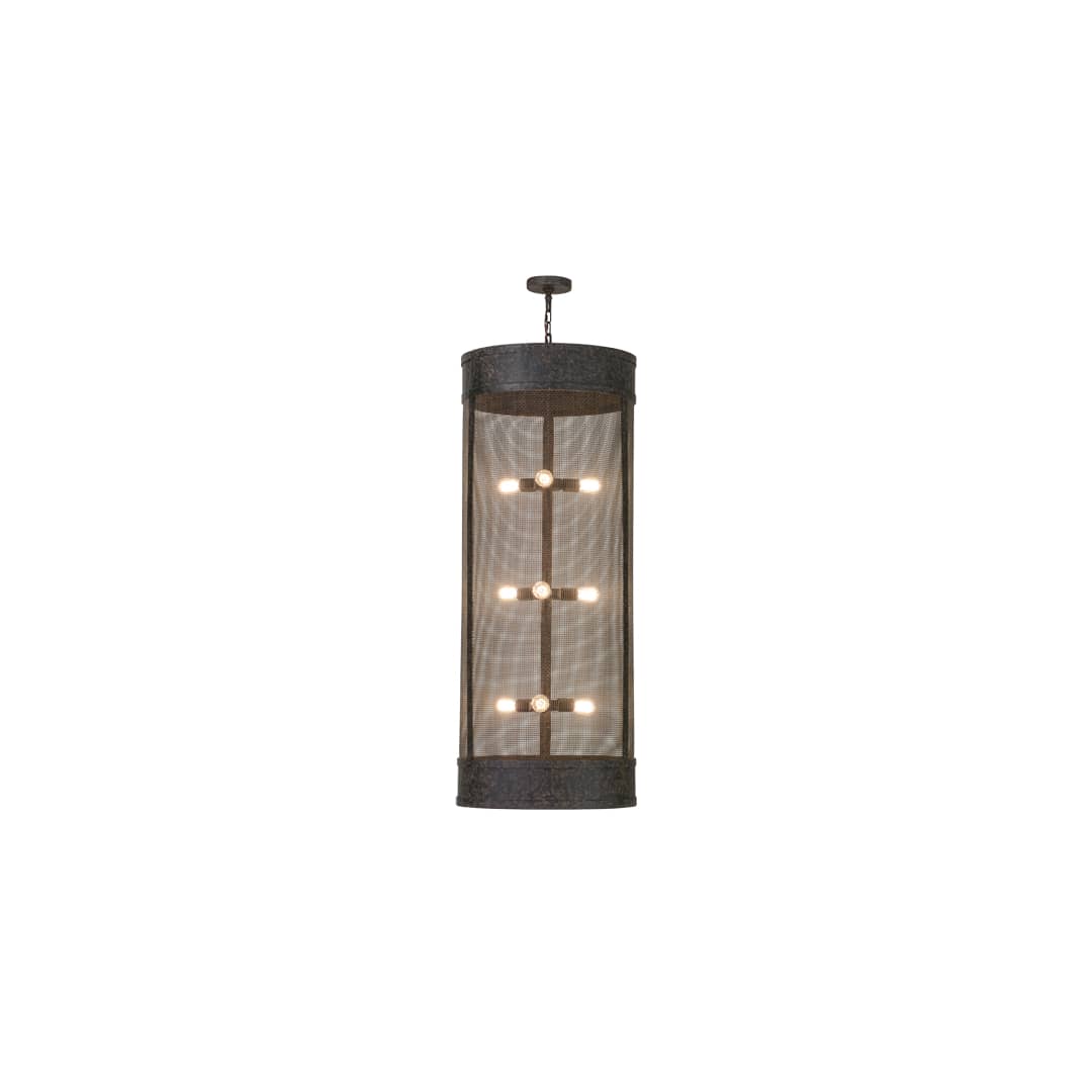 Cilindro 9 Light 24" Wide Cage Pendant