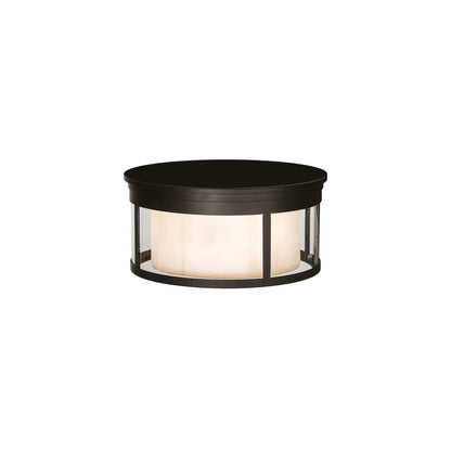 Cilindro Campbell 3 Light 19" Wide Flush Mount Drum Ceiling Fixture - Oil Rubbed Bronze Finish