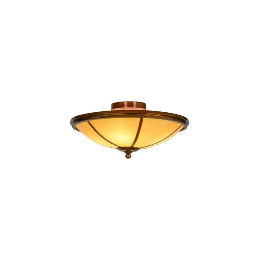 Commerce 4 Light 20" Wide Semi-Flush Bowl Ceiling Fixture - Transparent Copper Finish