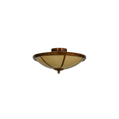 Commerce 4 Light 20" Wide Semi-Flush Bowl Ceiling Fixture - Transparent Copper Finish