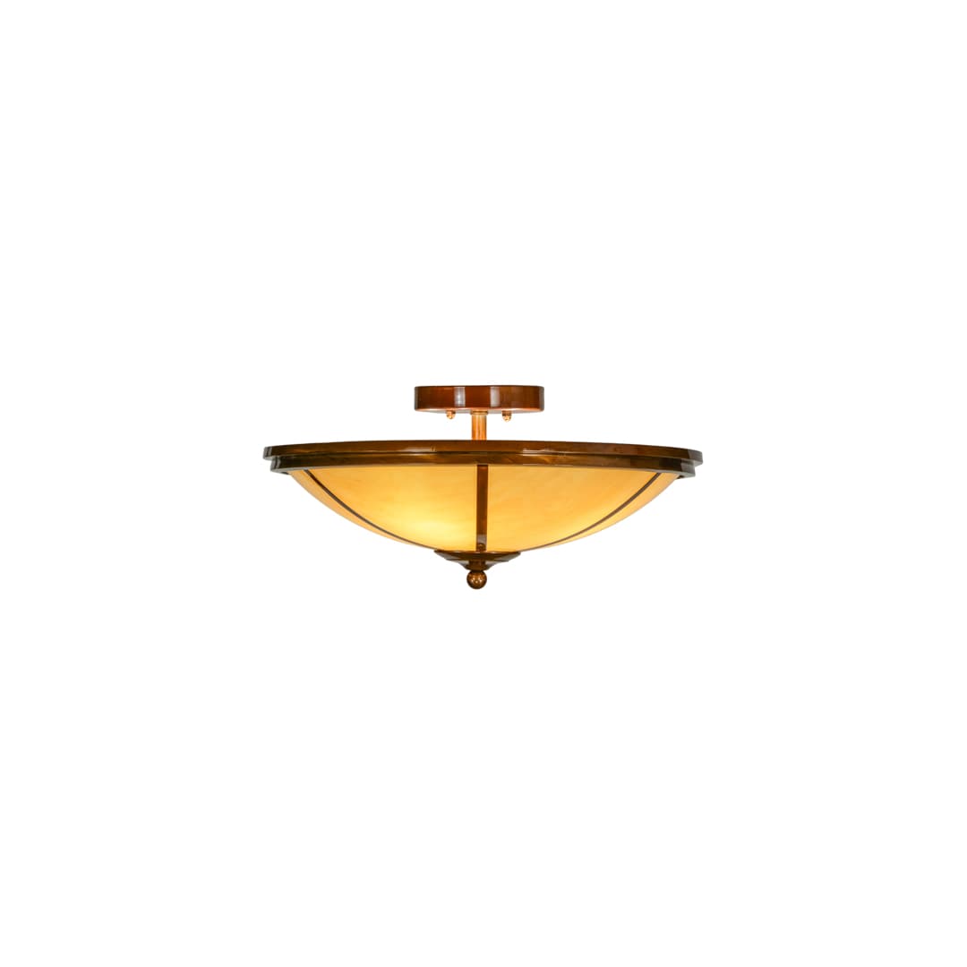 Commerce 4 Light 20" Wide Semi-Flush Bowl Ceiling Fixture - Transparent Copper Finish