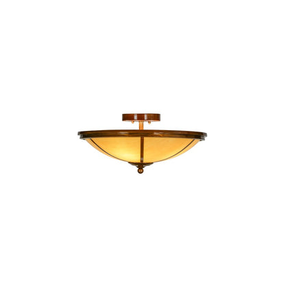 Commerce 4 Light 20" Wide Semi-Flush Bowl Ceiling Fixture - Transparent Copper Finish