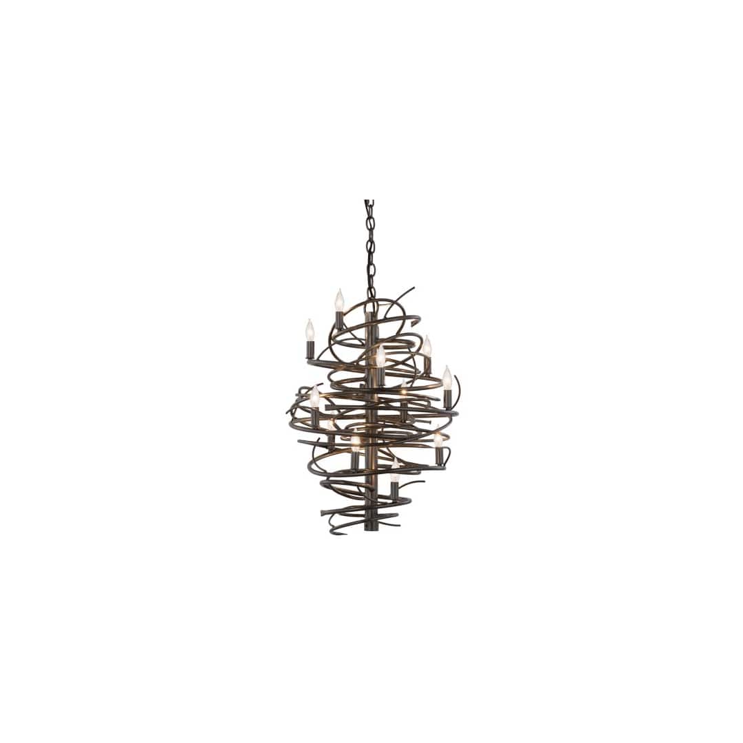 Cyclone 13 Light 20" Wide Taper Candle Pendant