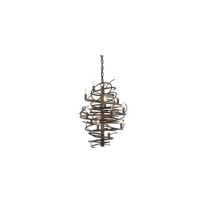 Cyclone 13 Light 20" Wide Taper Candle Pendant
