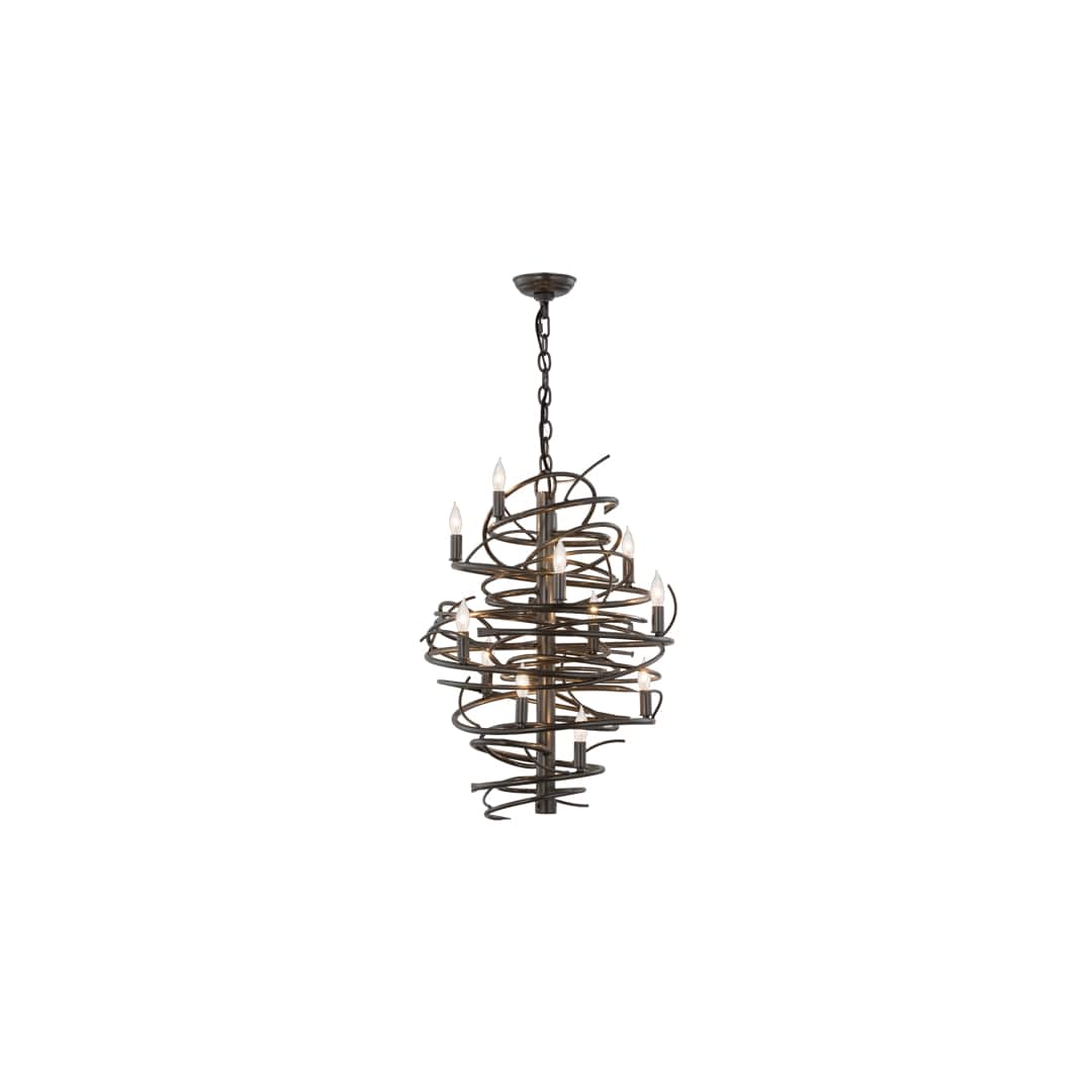 Cyclone 13 Light 20" Wide Taper Candle Pendant