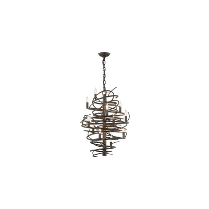 Cyclone 13 Light 20" Wide Taper Candle Pendant