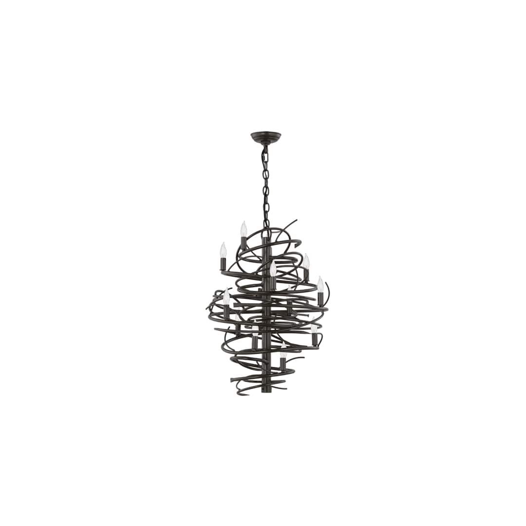 Cyclone 13 Light 20" Wide Taper Candle Pendant