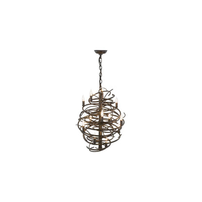 Cyclone 13 Light 20" Wide Taper Candle Pendant