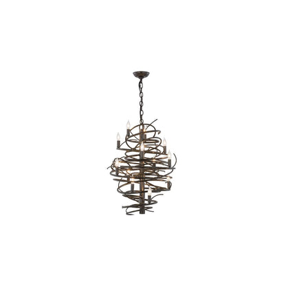 Cyclone 13 Light 20" Wide Taper Candle Pendant