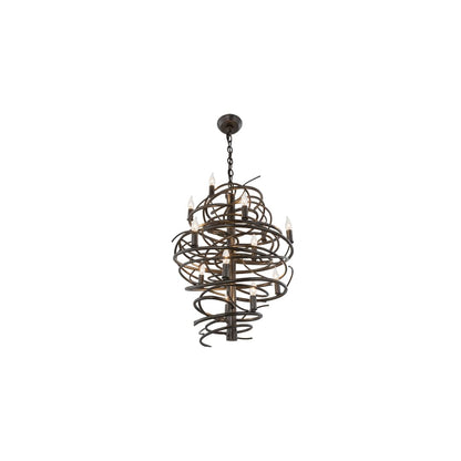 Cyclone 13 Light 20" Wide Taper Candle Pendant