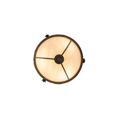 Arabesque 3 Light 17" Wide Semi-Flush Bowl Ceiling Fixture