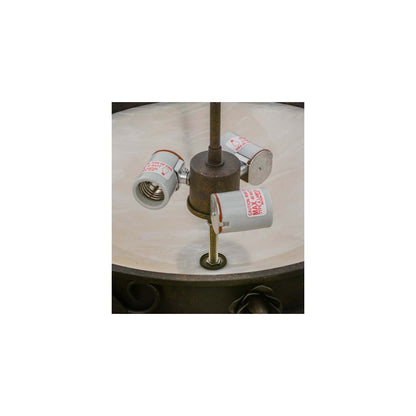 Arabesque 3 Light 17" Wide Semi-Flush Bowl Ceiling Fixture