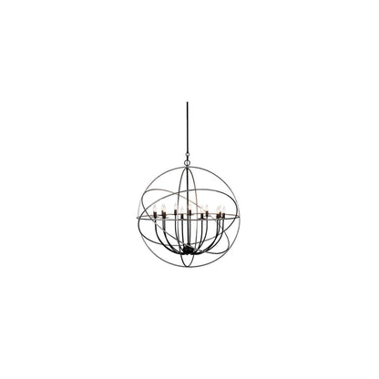 Atom Enerjisi 12 Light 36" Wide Taper Candle Globe Chandelier