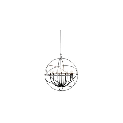 Atom Enerjisi 12 Light 36" Wide Taper Candle Globe Chandelier