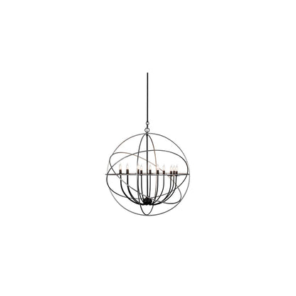 Atom Enerjisi 12 Light 36" Wide Taper Candle Globe Chandelier
