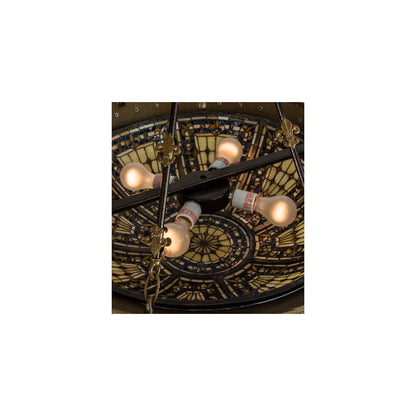 Fleur-de-lis 4 Light 29" Wide Semi-Flush Bowl Ceiling Fixture